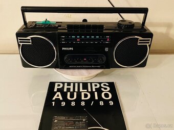 Radiomagnetofon Philips D 8090, rok 1988, REZERVACE - 13