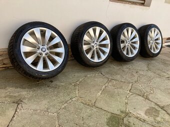 Škoda Superb 3, alu kola Pegasus 235/45/R18 se zimní pneu - 13