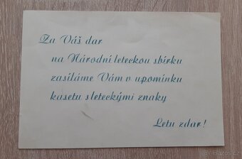 KAZETA S LETECKÝMI ZNAKY  - NÁRODNÍ LETECKÁ SBÍRKA 1946 - 13