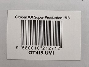 Citroen AX Super Production 1988 1:18 OttoMobile - 13