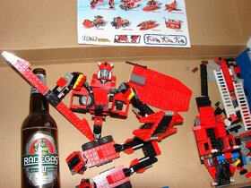 Lego Technics: Letadlo, Bagr, Jeřáb, figurky, autíčka, fekál - 13