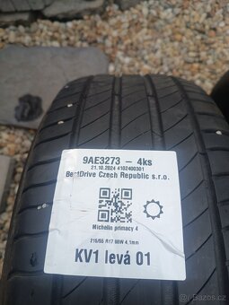 Letní pneumatiky Michelin Primacy 4 215/55/17 98W - 13