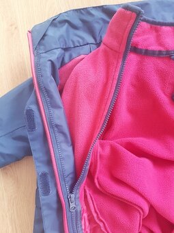 OUTDOOROVÁ BUNDA 3v1 • PARKA A FLEECOVÁ MIKINA • vel. 134 - 13