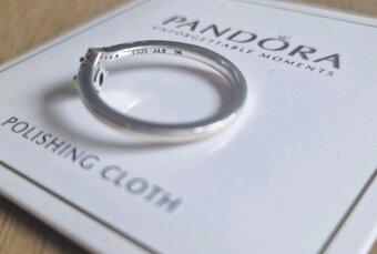 Jako nový dámský stříbrný prsten prstýnek 925 Pandora 56 - 13