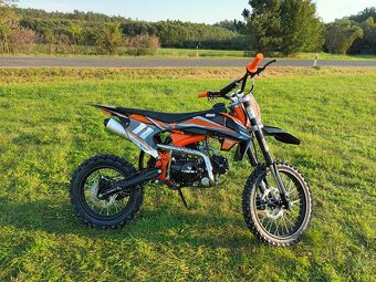 Pitbike Shark E-start 125ccm 17x14 oranžová - 13
