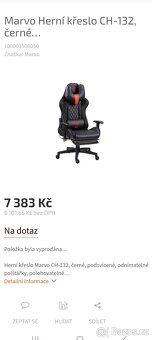 MARVO CH 132 luxusní herní křeslo - 13
