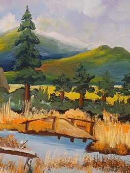 Obrazy 4ks Alois Kokáč, olej 50x70 - 13