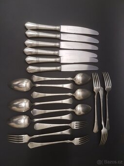 Postříbřené přibory pro 6 os. Wellner - 13