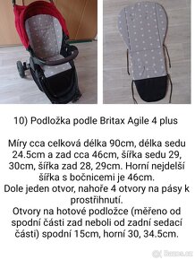 Podložka do kočárku, nové, šití na zakázku, ceny od - 13