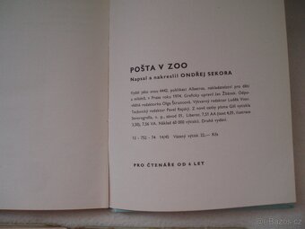dětské knihy O.Sekora-Pošta v ZOO - 13