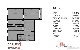 Prodej, byty/4+1, 78 m2, Na Pěníku 428, 39701 Písek, Písek [ - 13