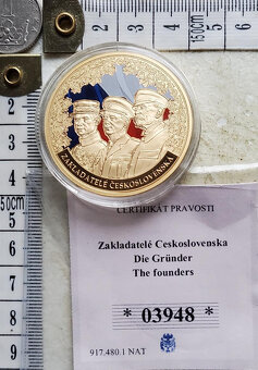 Sběratelská sada 100 let ČSR zlato a pozlac.měď - 13