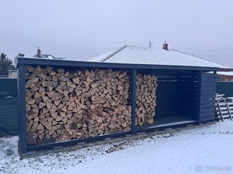 Dřevník s nářaďovnou 360 cm, dovoz ČR i SR - 13