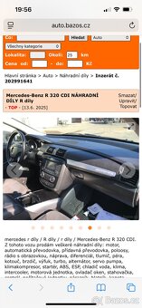 Mercedes - benz r 320cdi,165kw 4matic - 13