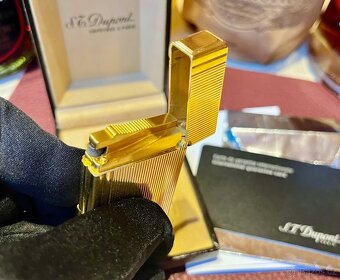 🔥 S.T.Dupont Gatsby, Gold Vertical Lines 18k Zlato - 13