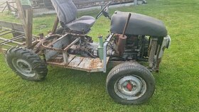 Malotraktor domácí výroby - motor Škoda spartak - 13