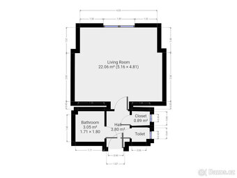 Pronájem bytu 1+kk, Na Rokytce, Libeň, 15 500 Kč/měs, 29 m2 - 13
