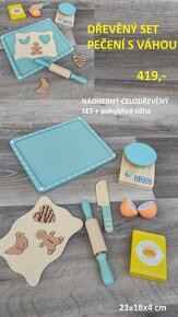 Dřevěné hračky nové- DŘEVĚNÉ POTRAVINY - 13
