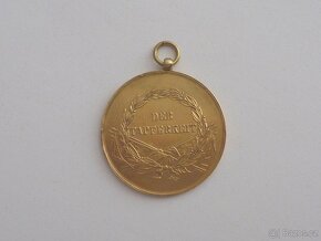 R-U zlatá medaile statečnost Franz Josef 1914 Tapferkeit - 13