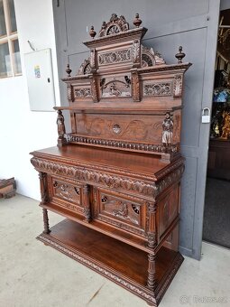 Starožitný francouzský bufet-kabinet Bretaň - 13