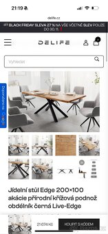 Luxusní NOVÝ Jídelní set s 6 křesly a stolem Akát - 13