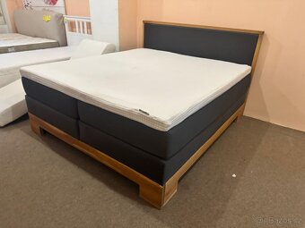Luxusní boxspring postel EWARTON 70 cm vysoká s matracemi +T - 13