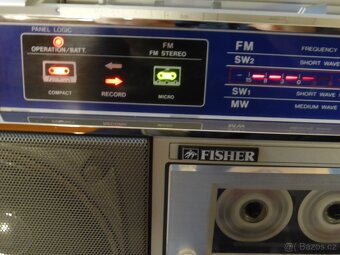 Boombox FISHER PH-M77 nesehnatelná rarita funkční - 13