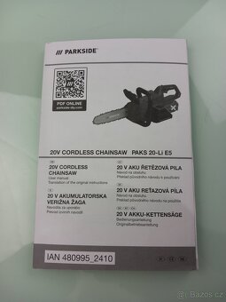 Aku řetězová pila PAKS 20-Li E5 - nové , nepoužito - 13