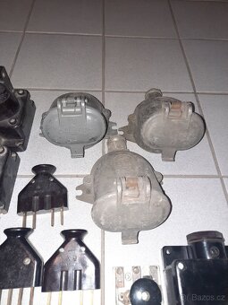 Retro zástrčka,vypínač,zásuvka 220/380V - 13