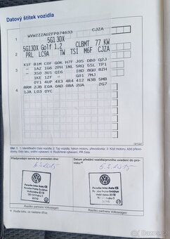 GOLF 7 Hatchback Comfortline 1.2 TSI 77 kW r.v. 2015 - 13