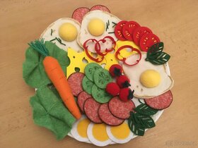 Potraviny z filcu - na hraní do dětské kuchyňky - 13
