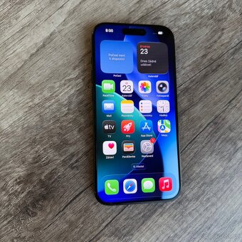 IPhone 15 Pro 128GB blue titanium, 100% baterie (rok záruka) - 13