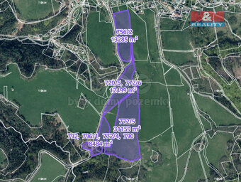 Soubor pozemků, 126193 m², Kunratice - Studený - 13