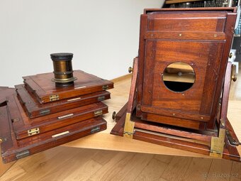 Historický fotoaparát měchový R. Lechner / WIEN - 13