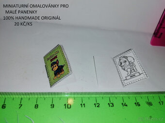 miniaturní omalovánky pro panenky - 13