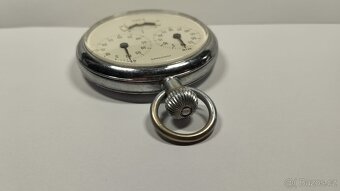 Německé kapesní stopky Junghans 1/10s v hezkém stavu. - 13