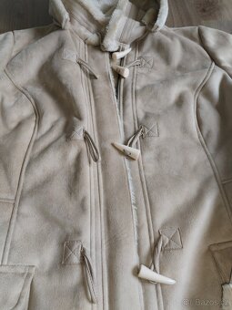 Dámský kabátek s kožíškem vel 46 - 13