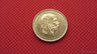Zlaté mince 10,20,100 koruna Františka Josefa I - 13