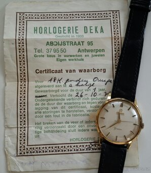 Zlaté náramkové hodinky Omega Genève Automatic 18K - 13