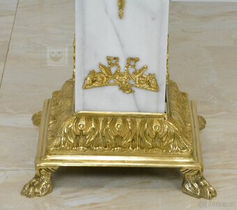 Zámecké podlahové lampy - mramor - bronz - 218 cm - 13