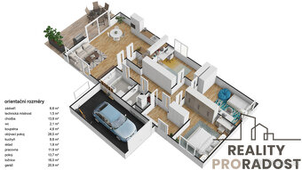 Prodej domu 4+kk,108,6m2, s garáží 20,9m2, a pozemkem 689m2, - 13