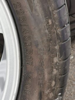 Alu kola 5x112 r17 skoda 225/45r17 pneu letni - 13