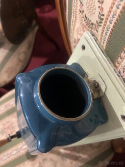 Starý nástěnný kávomlýnek PeDe porcelán - 13