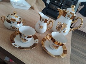 Porcelánová sada zlatá - 13