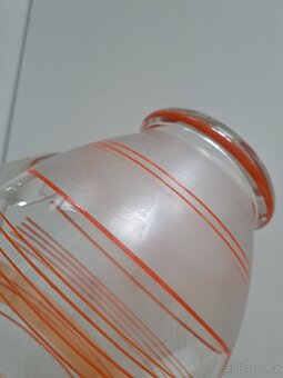 Art deco - džbán a sklenice - retro sklo - 13