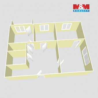 Pronájem bytu 3+1, 72 m², Karviná, ul. tř. 17. listopadu - 13