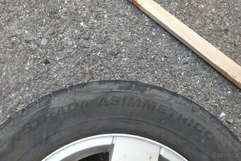 5x100 Alu kola 15 letní pneu 195/65/15 sada obutých kol - 13