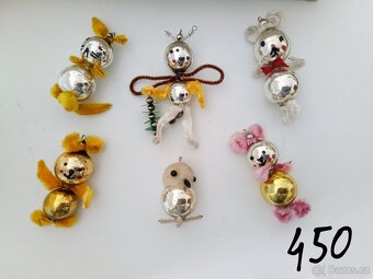 Ozdoby, staré, starožitné, vánoční, špičky - 13