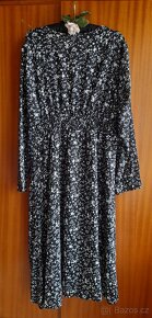 Shein květinové midi šaty s dlouhými rukávy - 13