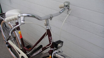 Peugeot, 1987, nádherné dámské kolo, vínová perleť - 13
